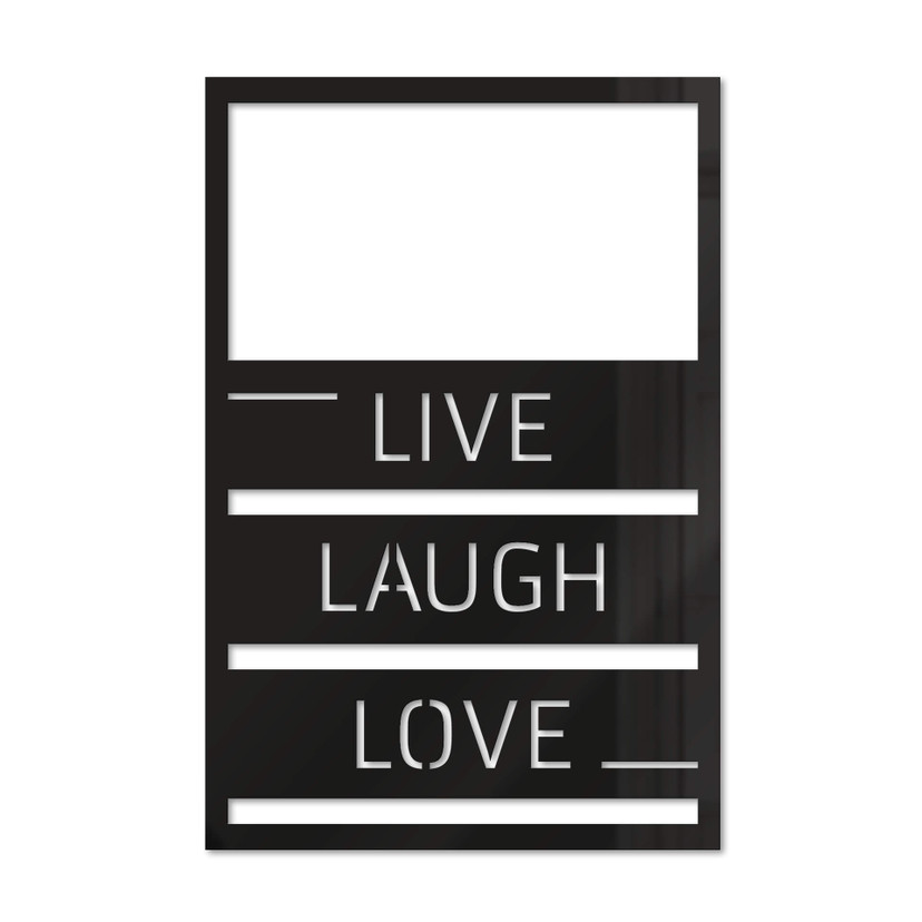 Akrylowa dekoracja Live Laugh Love