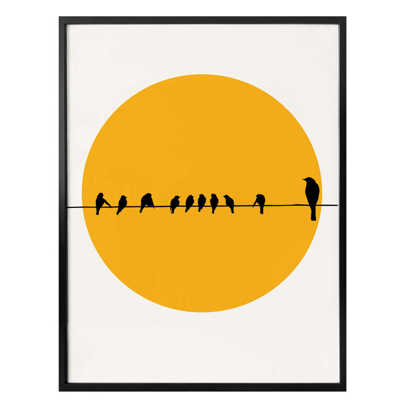 Plakat Kubistika - Ptasia rodzina