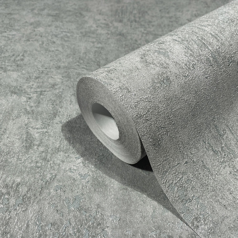 tekstureret tapet, non-woven tapet Kumano blå, grå