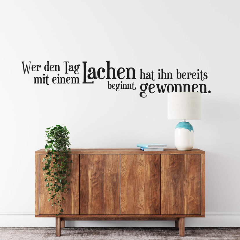 Wandtattoo Wer den Tag... 2