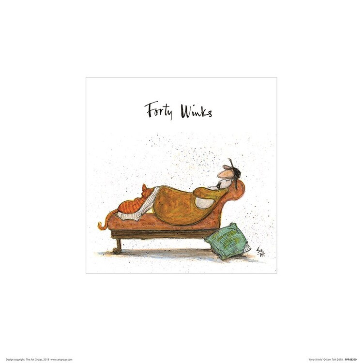 Plakat Sam Toft - Forty Winks kunsttryk, Sam Toft (30 x 30 cm)