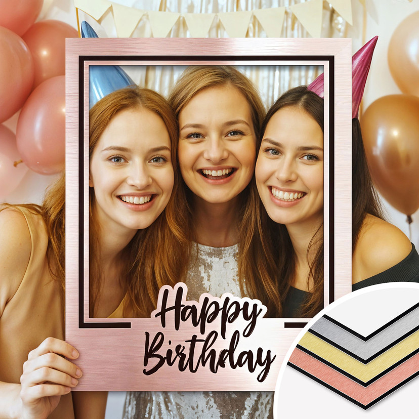 Happy Birthday-fotoramme - Festdekoration til fødselsdagsfest