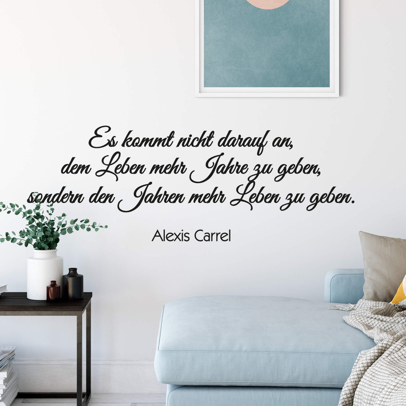 Wandtattoo Es kommt nicht darauf an...