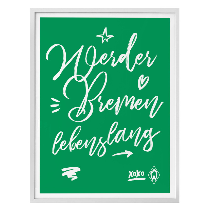 Poster Werder Bremen - Lebenslang