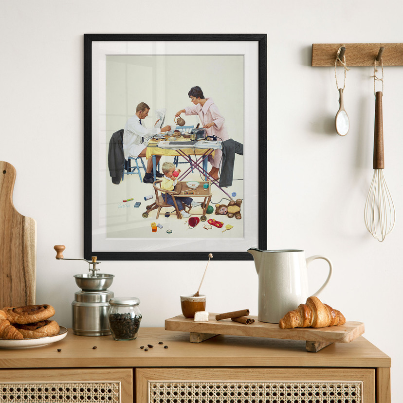 Fine Art Poster mit Passepartout - Kurt Ard - Hier brennt was an... (1960)