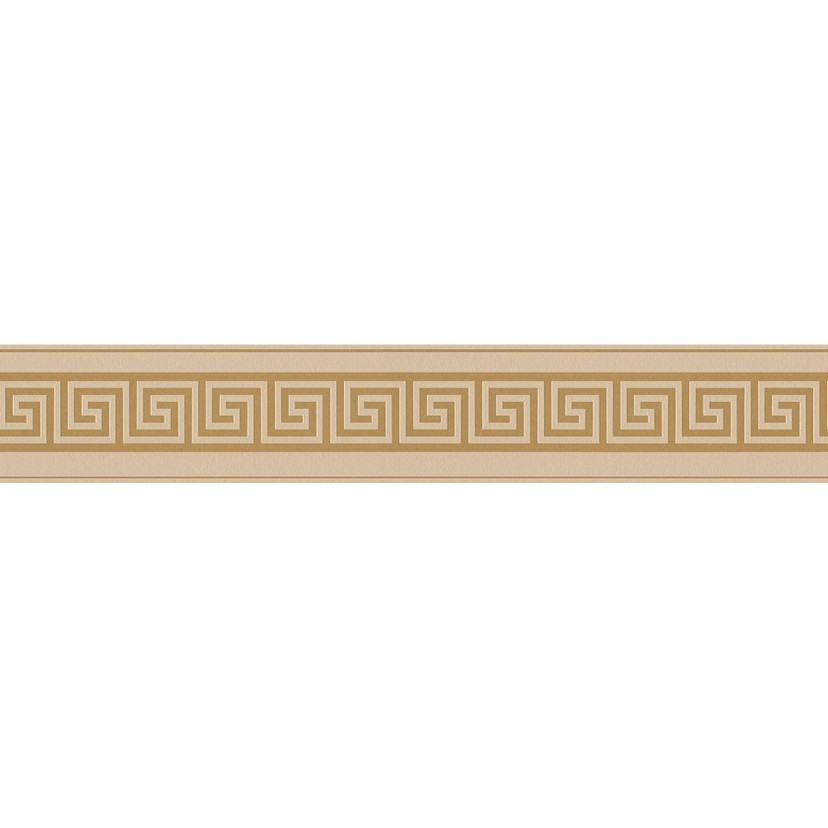 A.S. Création selbstklebende Bordüre Only Borders Mäander braun, metallic