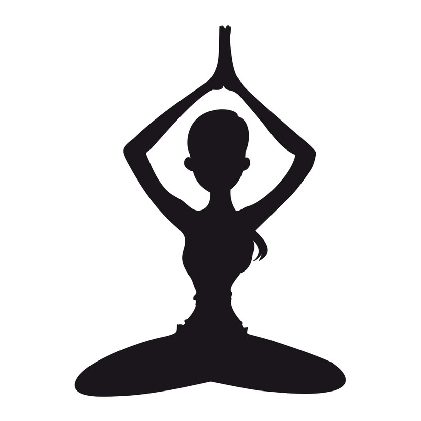 Wallsticker -  Yoga - Meditationsstilling 01