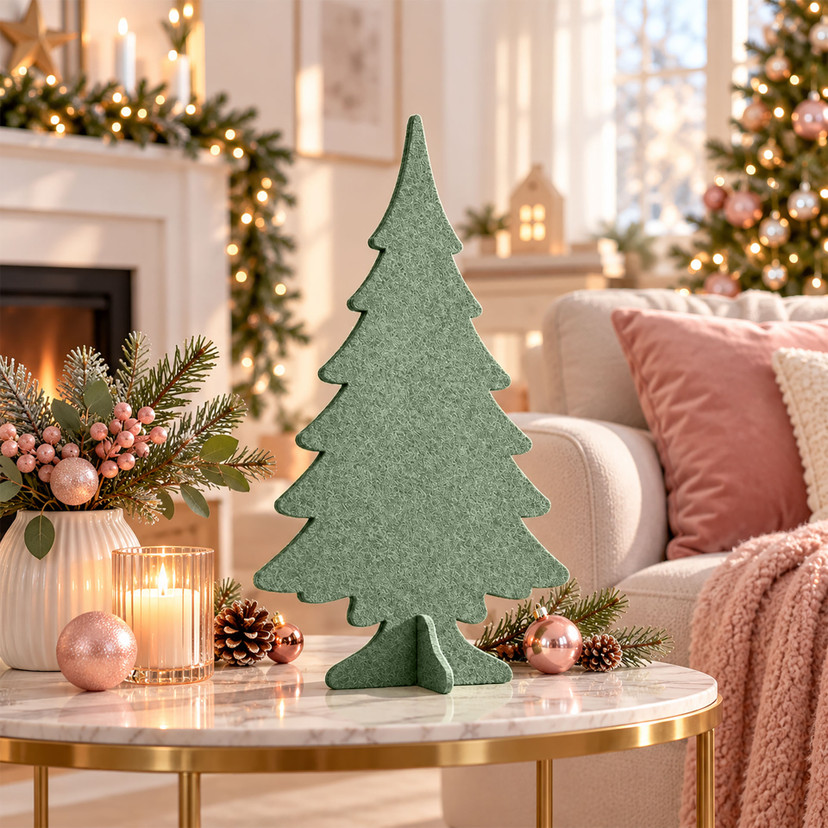 Filz-Weihnachtsbaum zum Hinstellen (2-teilig)