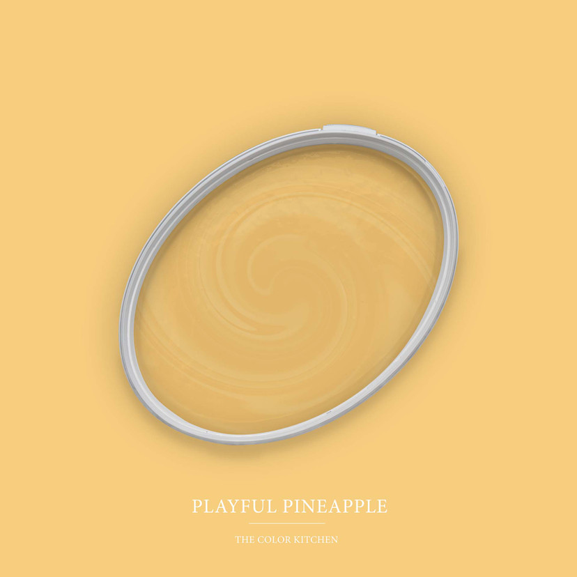 Pintura interior amarilla semimate I Playful Pineapple | efecto tonificante | LA COCINA DE COLOR