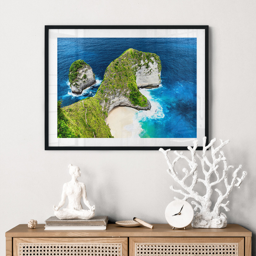 Plakat skalistego wybrzeża Nusa Penida - Hugonnard