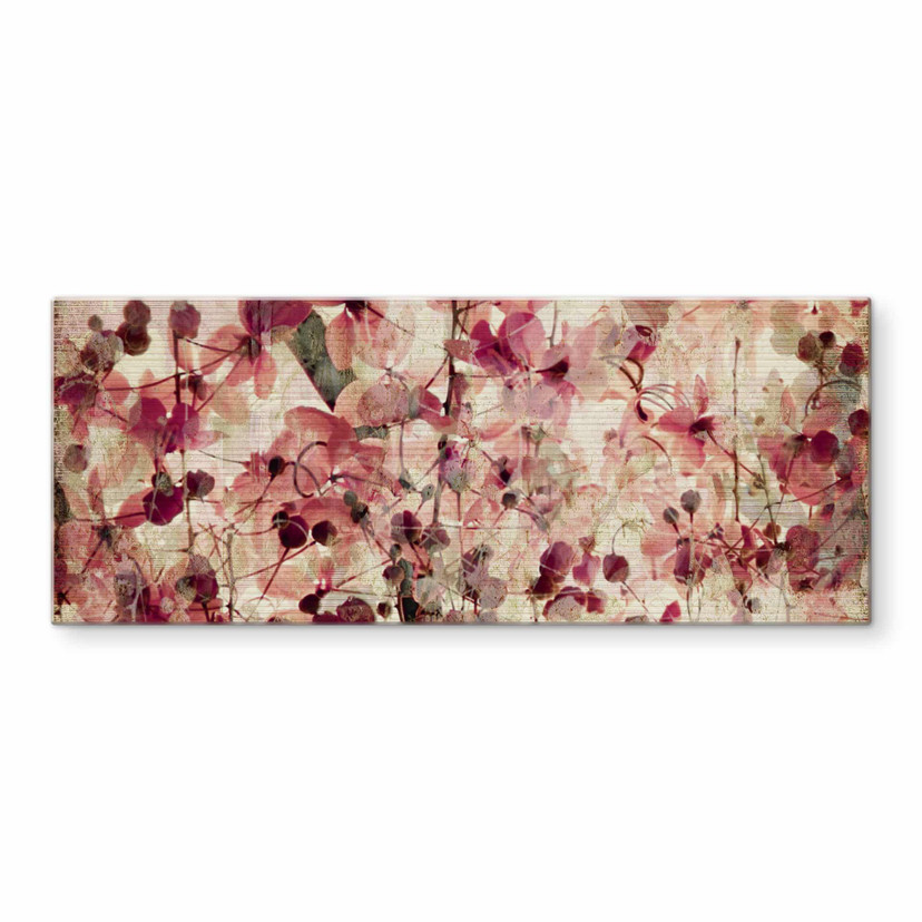 Stænkplade - Vintage blomstermønster - Panorama