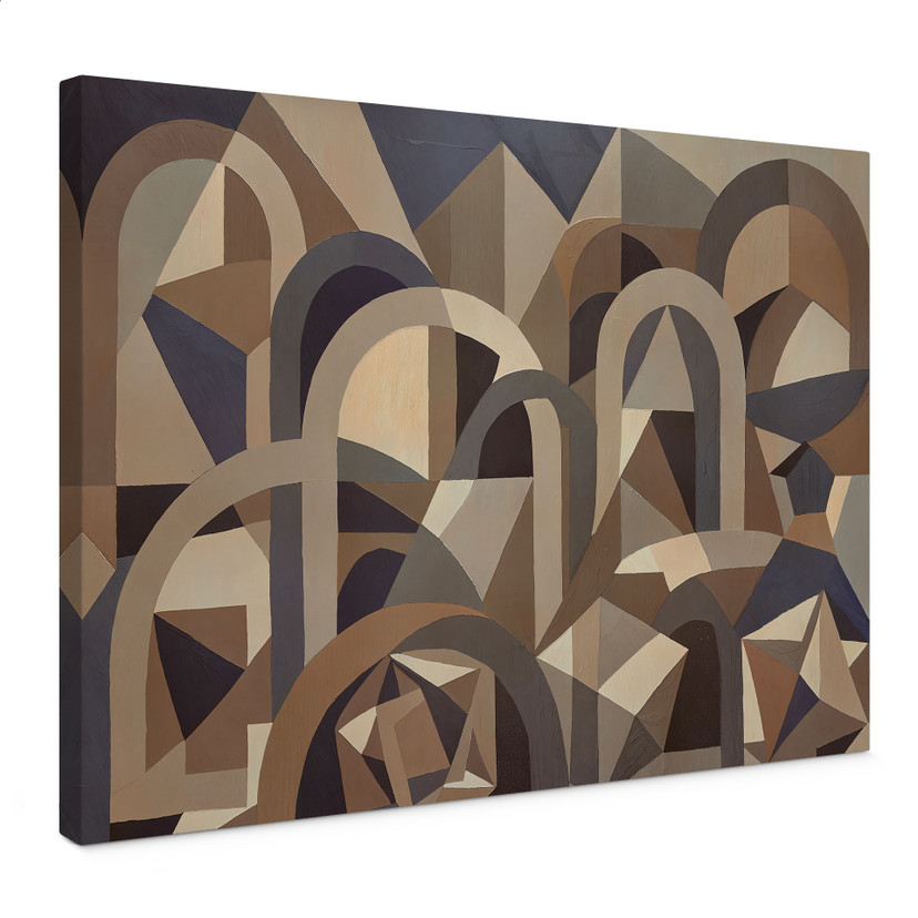 Stampa su Tela Silent Axis - Architettura Geometrica - Sir Edward x Grigory Gladarev