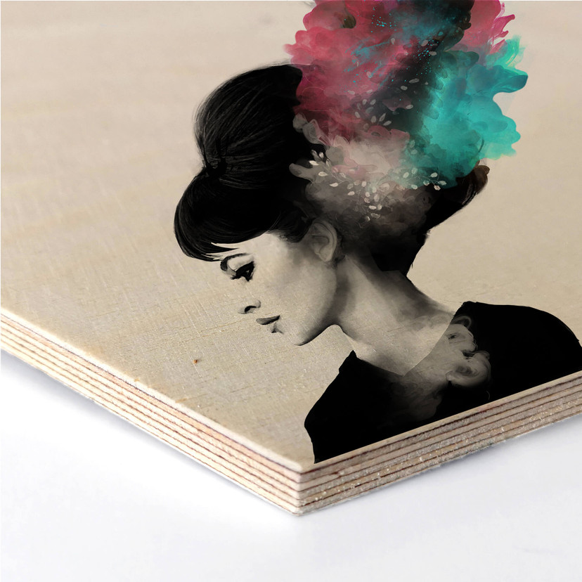 Hexagone - Placage bois de bouleau - Graves Friday Love
