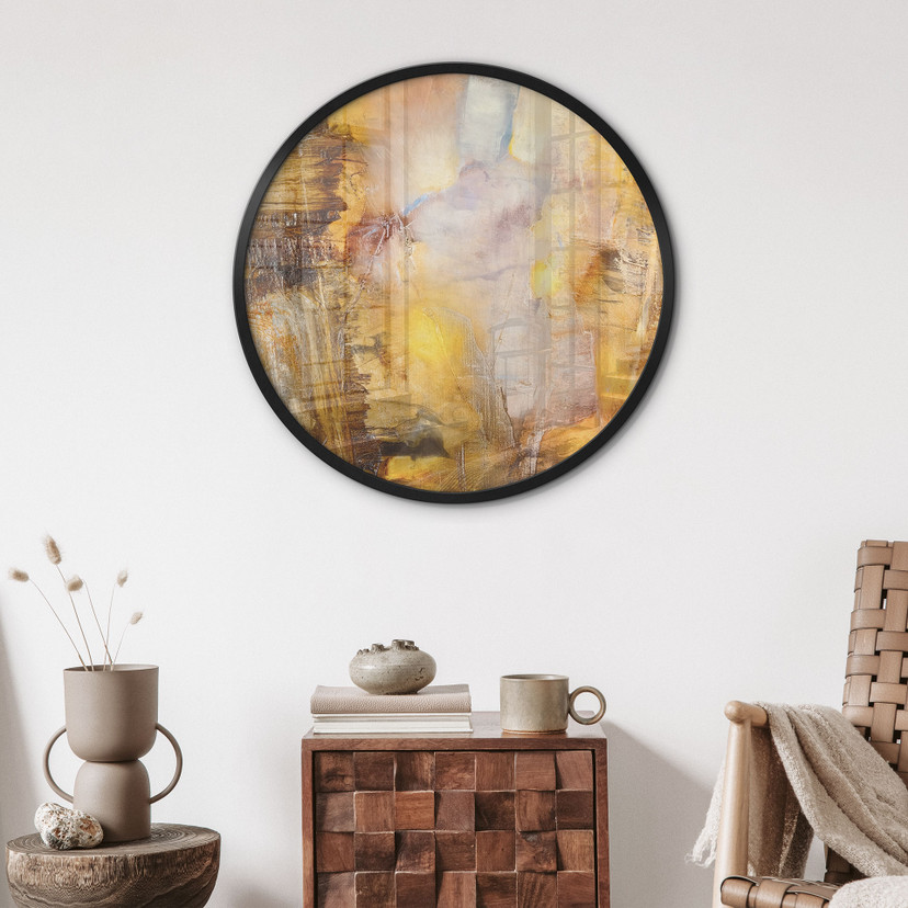 Plakat Amber lys og skygge - Schmucker - Rund