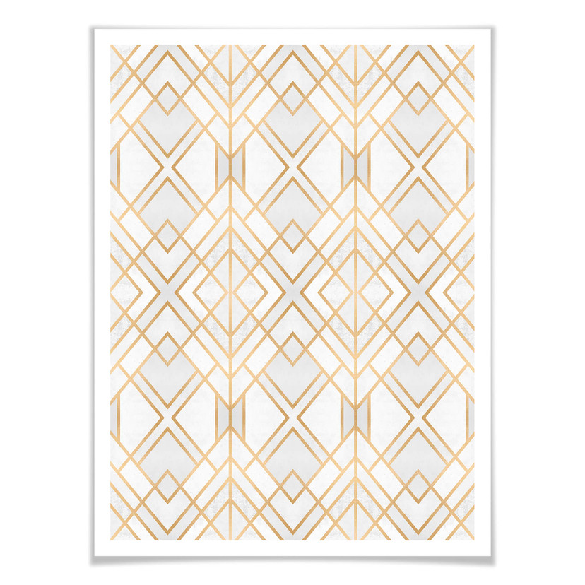 Plakat Fredriksson - Złota geometria