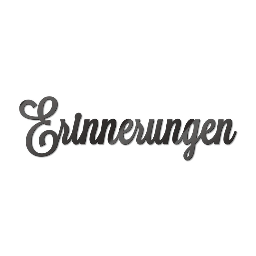 Acrylbuchstaben Erinnerungen