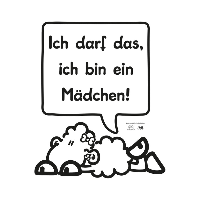 Wandtattoo sheepworld Worthelden Mädchen