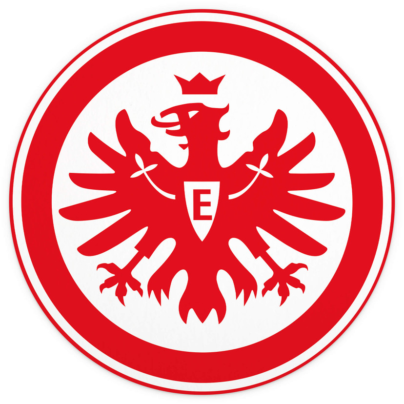 Fototapete Eintracht Frankfurt - Wappen - Rund - Selbstklebend/Vlies