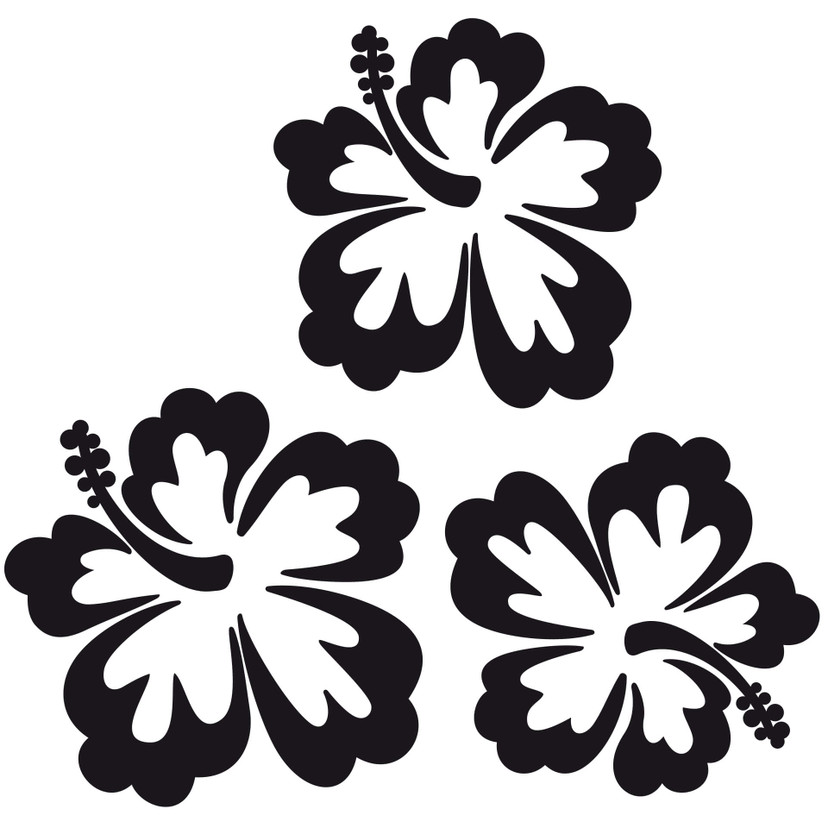 Wallsticker Hibiscus Blomst