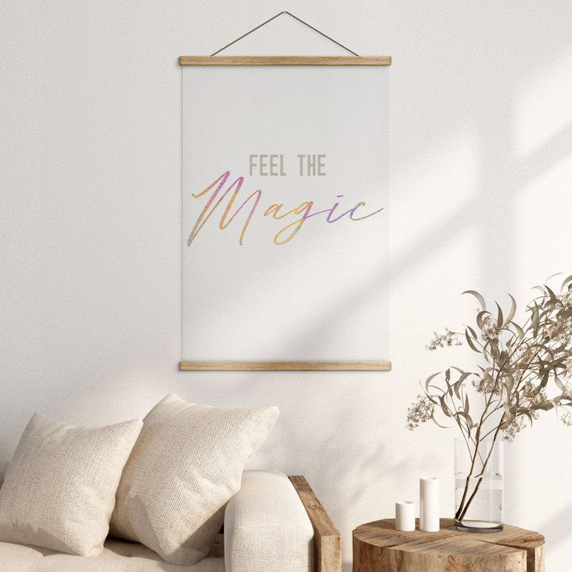 Poster tessile Feel the magic