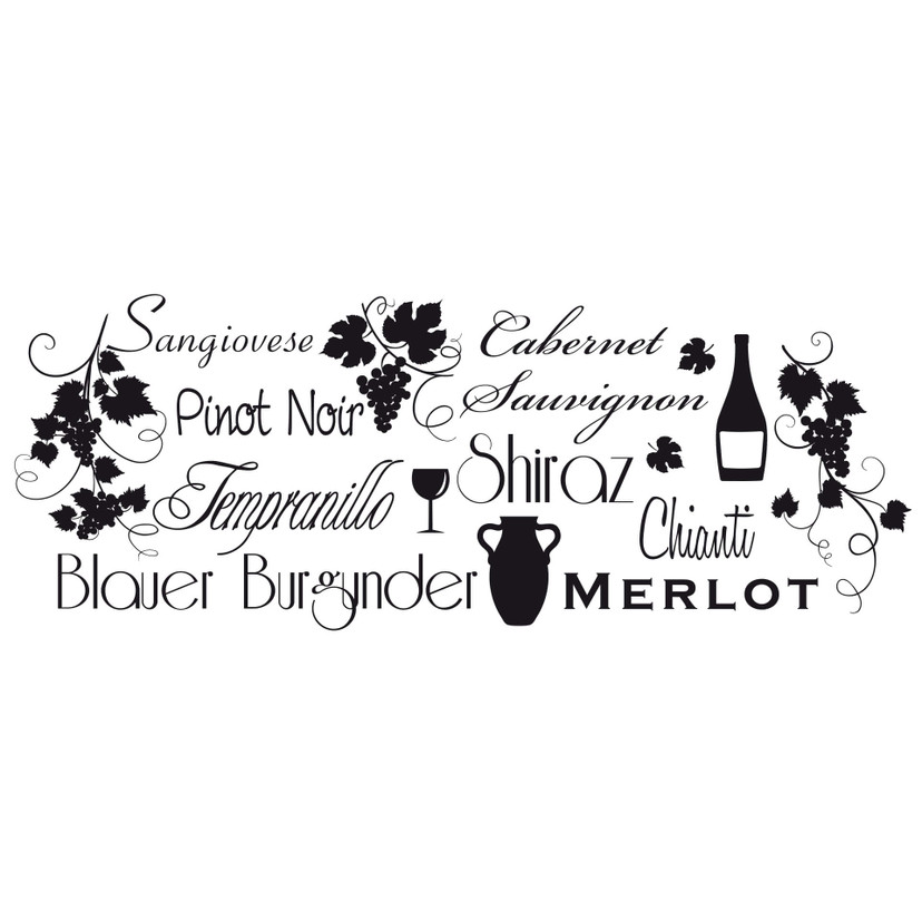 Wallsticker Rød Vin