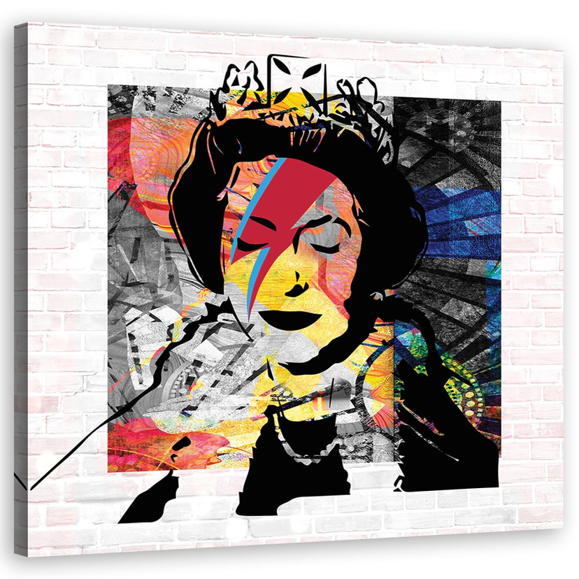 Canvasbillede, Banksy dronningen af England