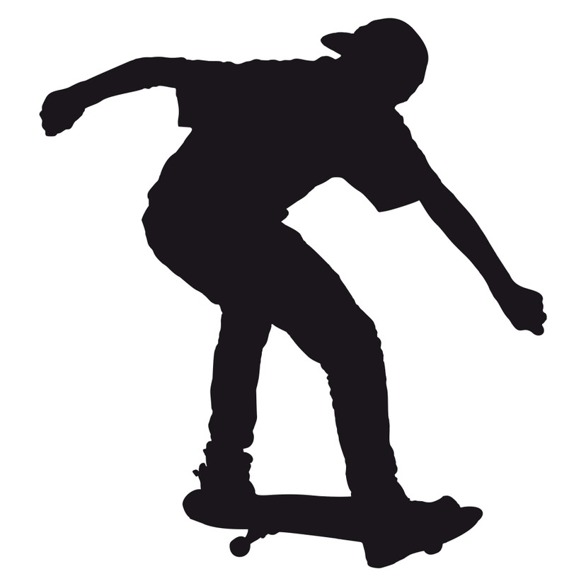 Muursticker Skateboarder 01