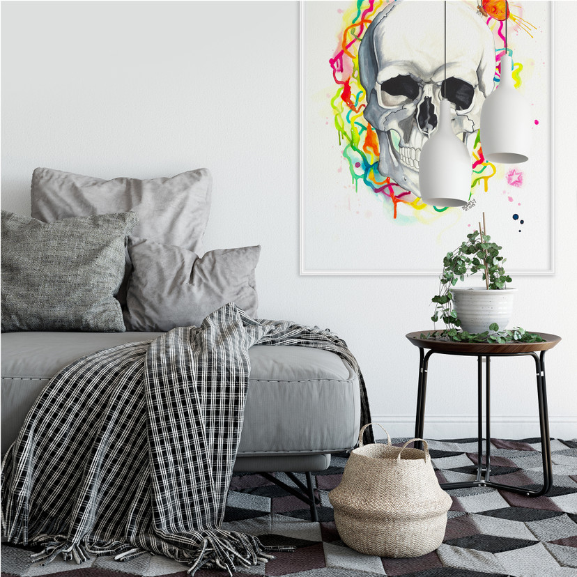 Wallprint Buttafly - Skull