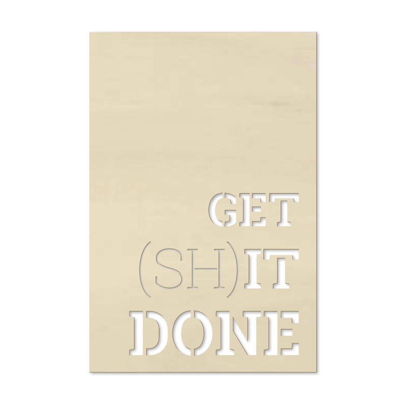 Dekoracja drewniana topola - Get shit done