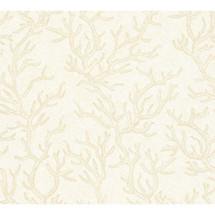 Versace Fleecetapet Les Etoiles de la Mer tapet maritim beige, guld, creme