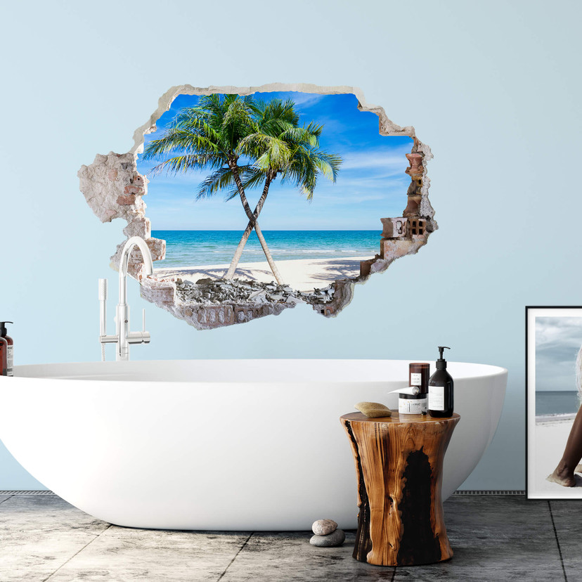 3D Wallsticker af Atlanterhavet