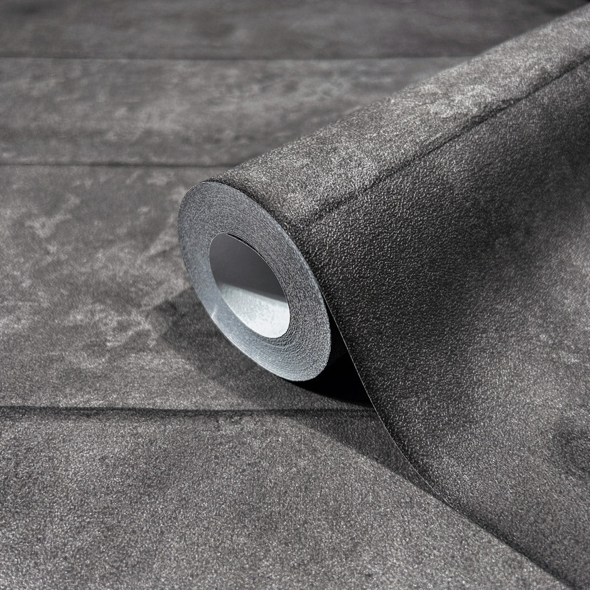 non-woven tapet antracit beton look til stue soveværelse kontor marburg tapet