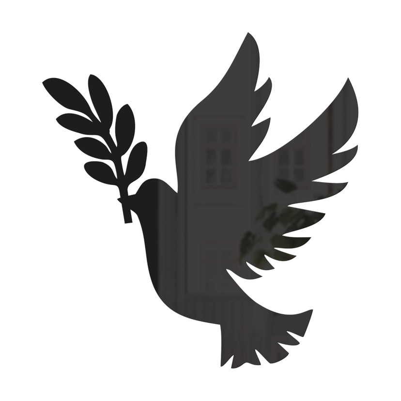 Akrylowa dekoracja ptak - gołąb pokoju