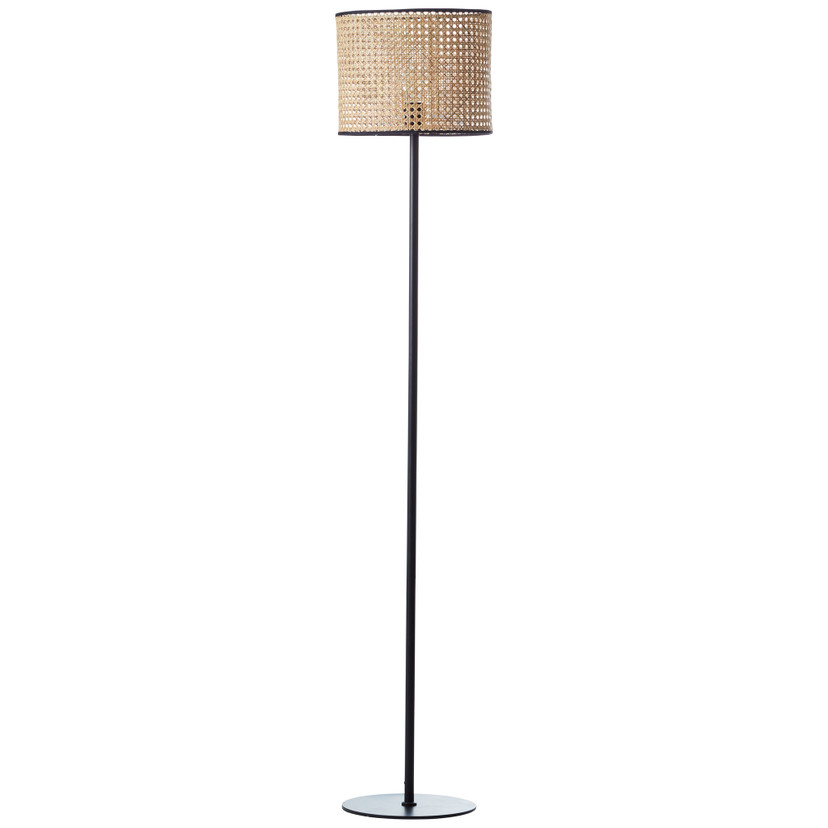 Stehleuchte Toni, beige, 154 x 30 cm, Rattan Stehlampe