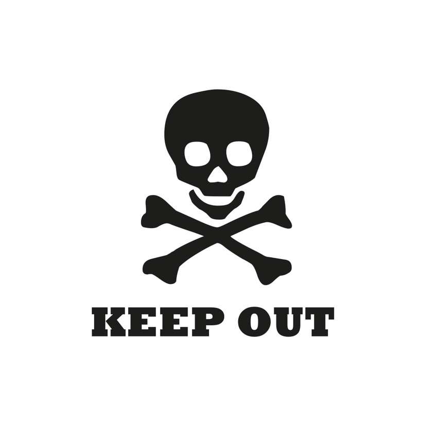 Wallsticker Keep Out