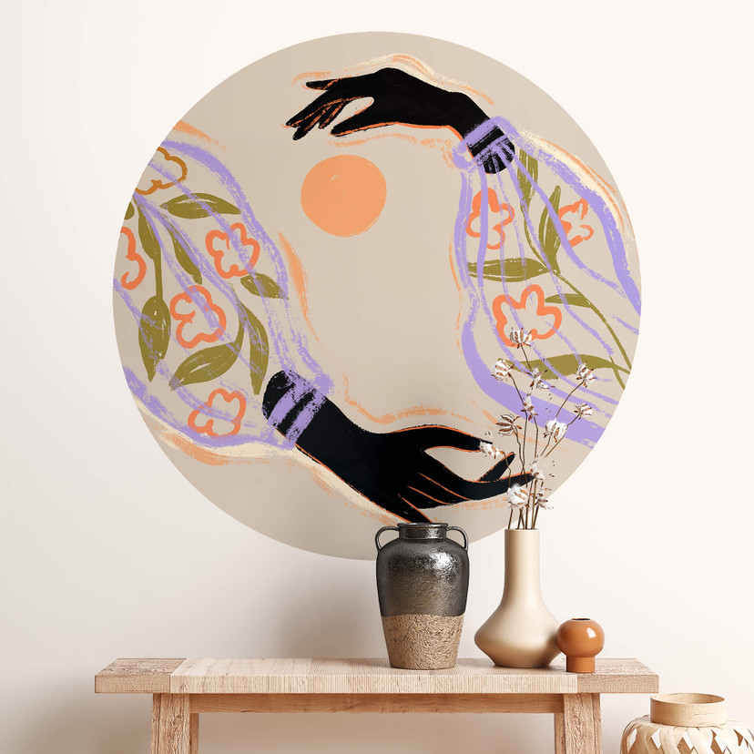 Naklejka na ścianę Arty Guava - Embrace the sun - Round