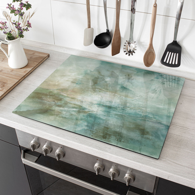 Plaque de recouvrement pour cuisinière Vert sauge brouillard - Schmucker