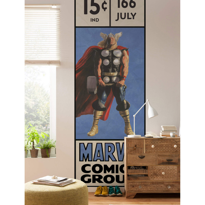 Tapet - Thor Retro Comic Box - 100 x 280 cm