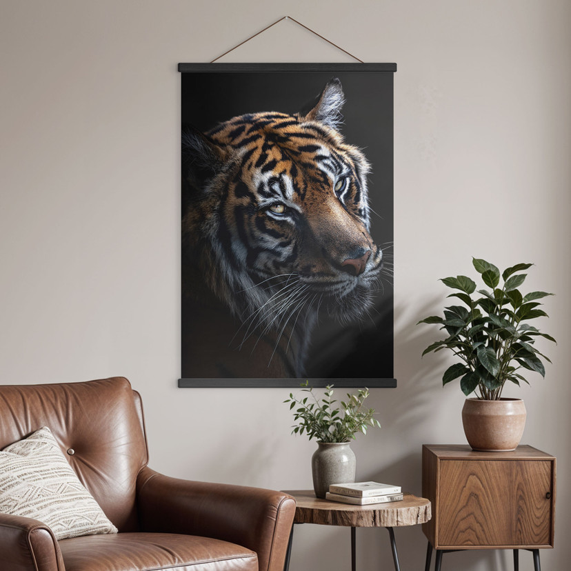 Stampa su tessuto Sguardo Maestoso della Tigre - Krygowski