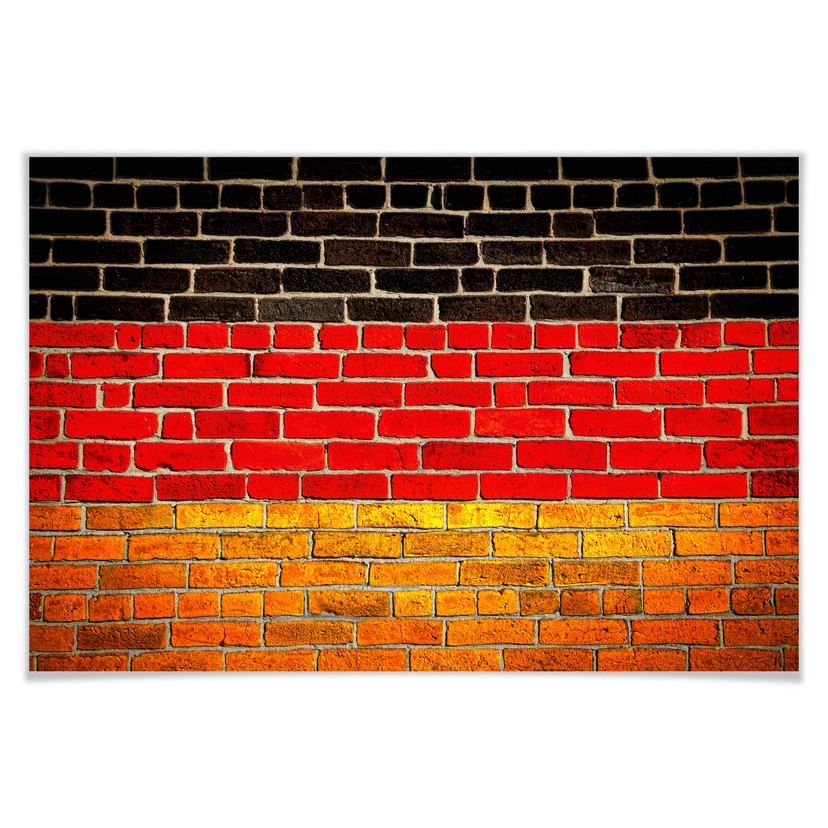 Poster - Mur drapeau allemand