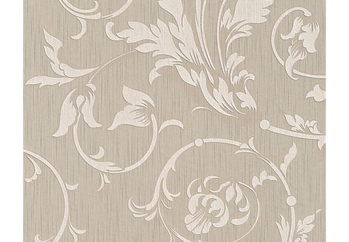Architechts Paper Stoftapet Tessuto Grå beige, Signalhvid