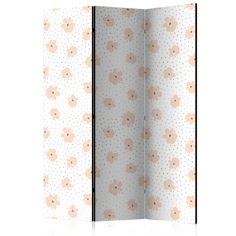 Screen room divider - Børneblomster, 3-delt