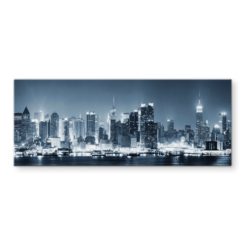 Stænkplade - New York at Night 1 - Panorama