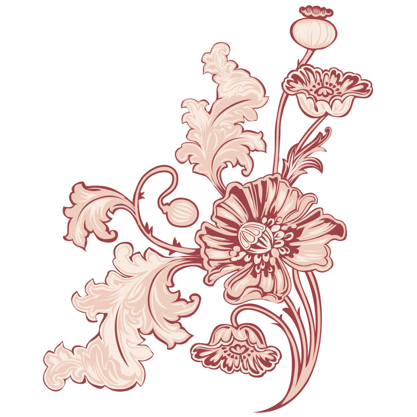 Wallsticker Retro Slyngplante 2
