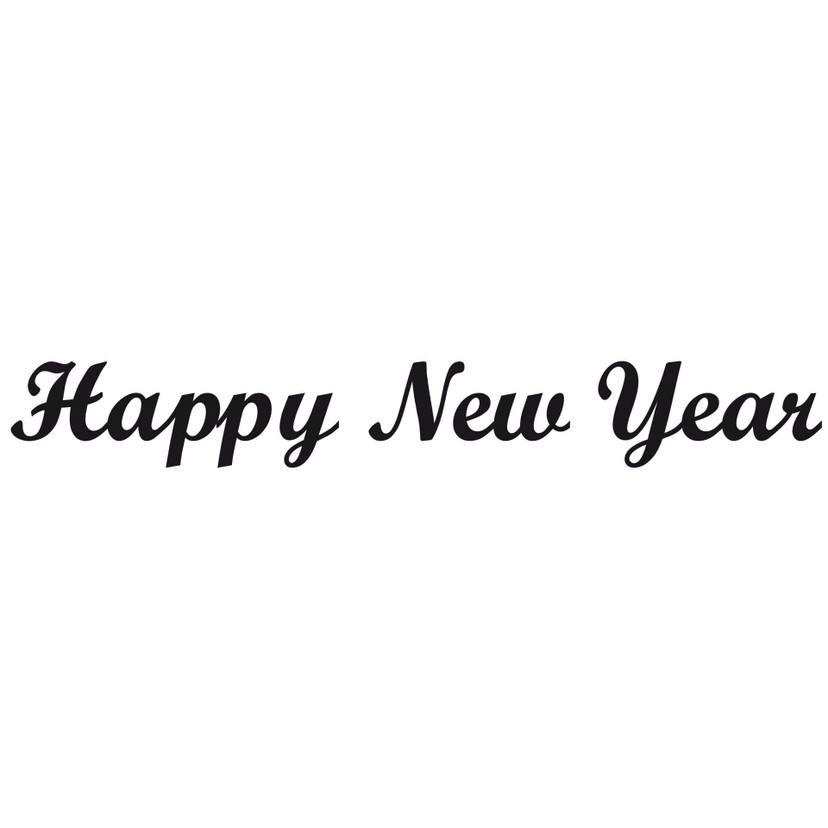 Wallsticker Happy New Year