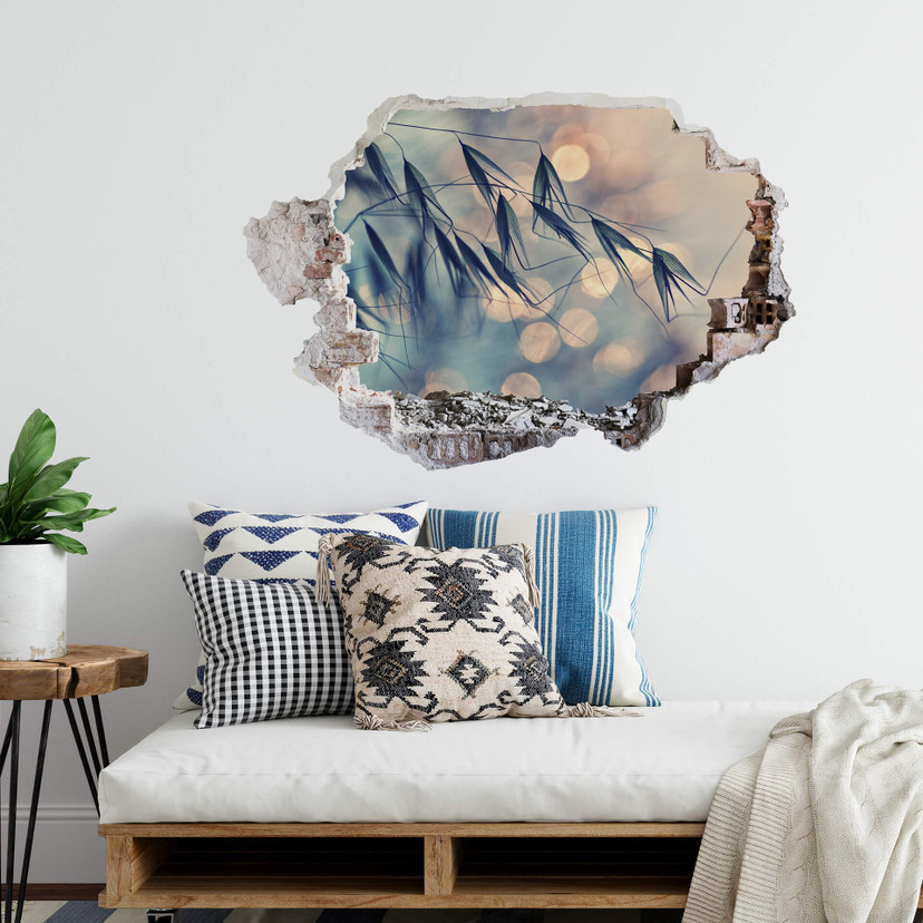 3D Wallsticker Lazarov - Græs i skumringen