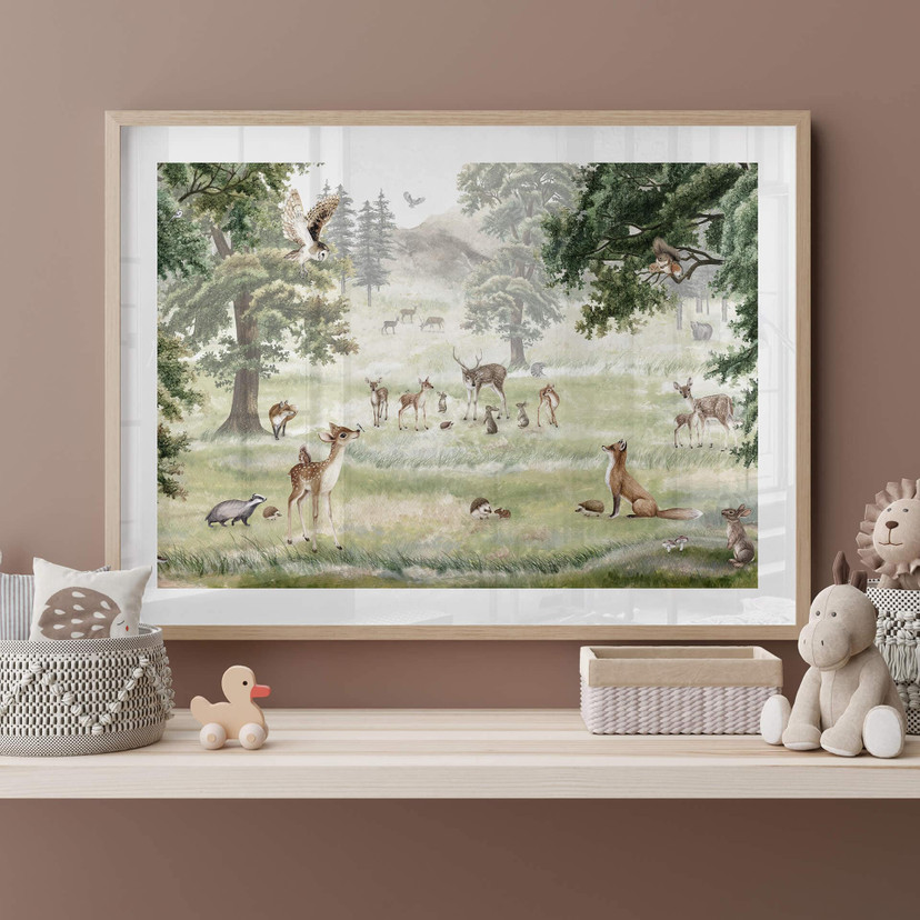 Plakat dla dzieci Kikki Belle - Leśna zabawa