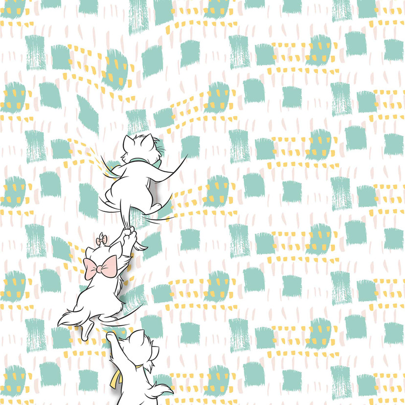 Non-woven tapet - Kitty Climbers - 250 x 280 cm