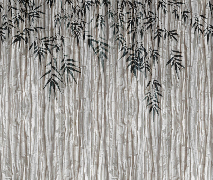Papier peint photo Tapis d'Orient vintage Médaillon Échantillon en gris Moderne 2,7 x 3,18 m