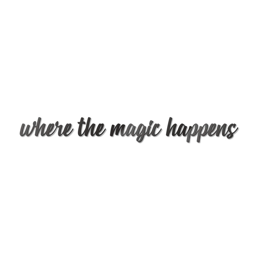 Litery akrylowe Gdzie dzieje się magia